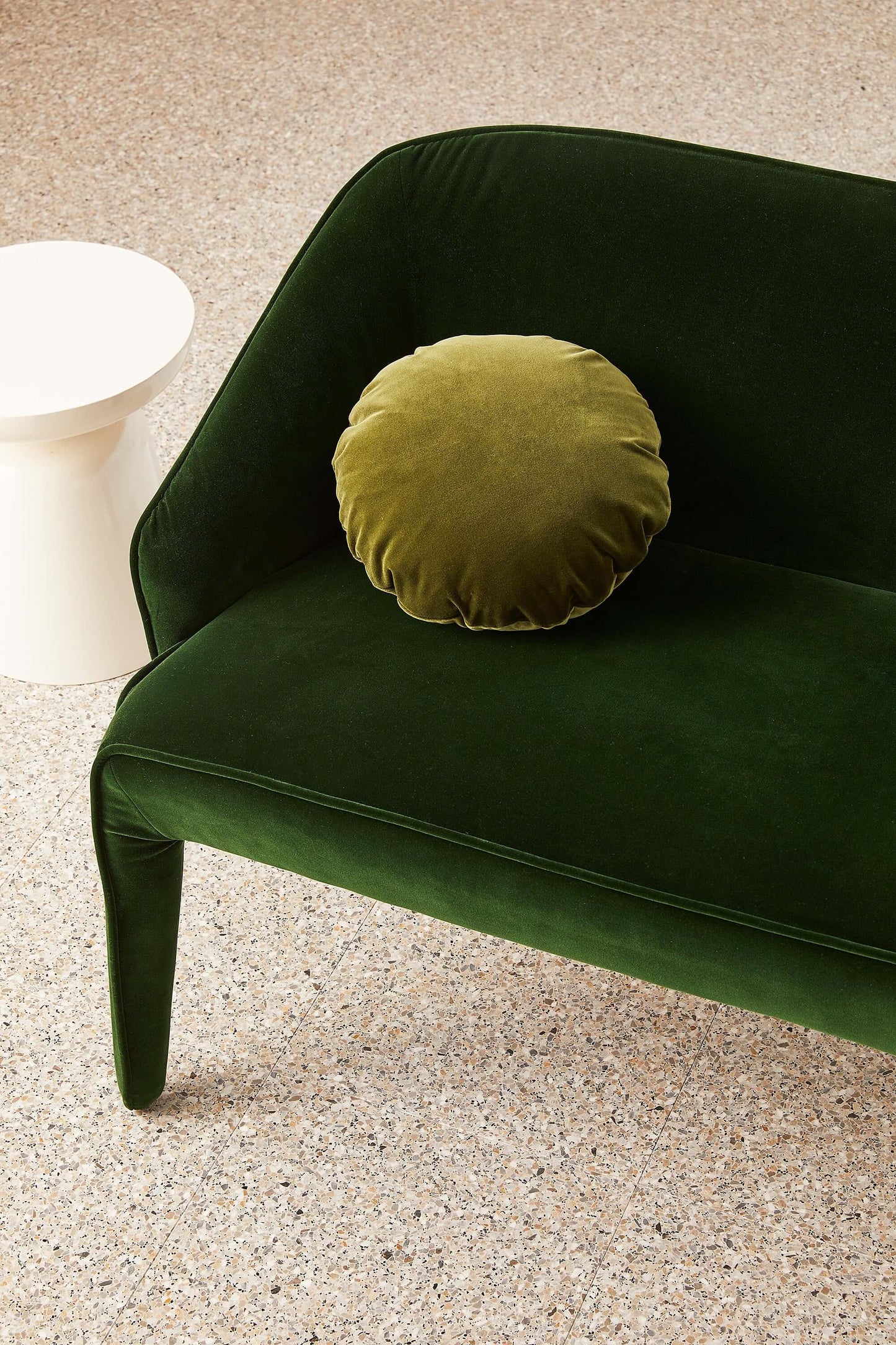 Junior Velvet - Olive Cushion-FurniturebyDesign.