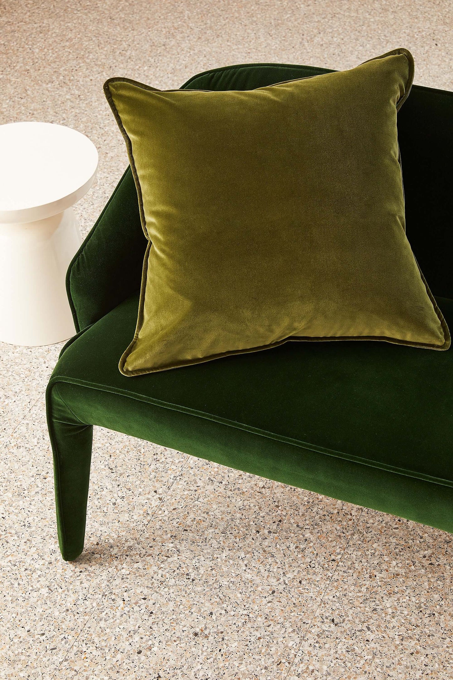 Big Velvet - Olive Cushion-FurniturebyDesign.