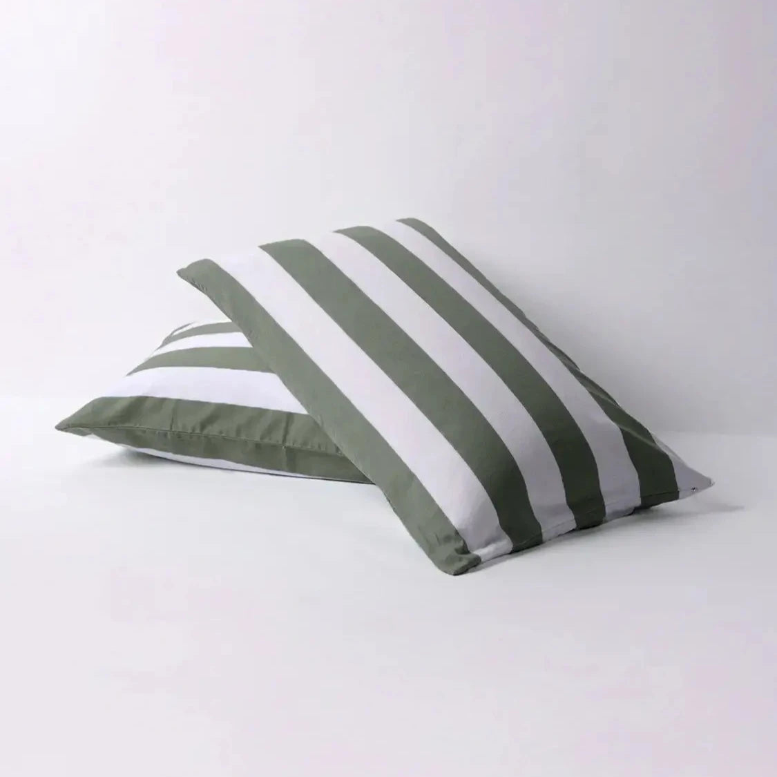 Hommey Cotton Pillowcase - Matcha Stripes