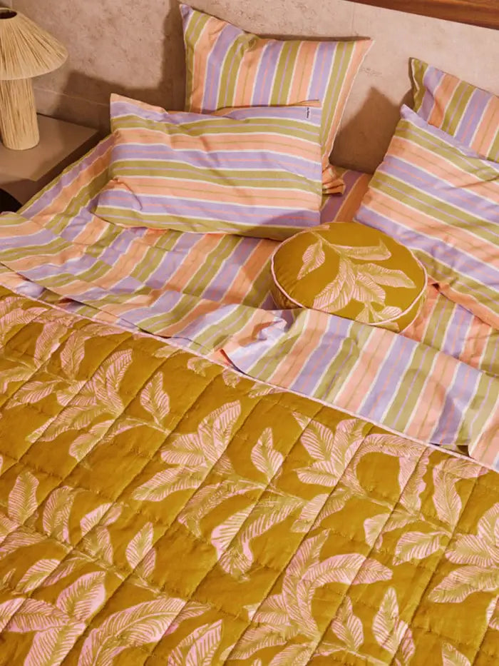 Meridian Gold Quilted Throw-FurniturebyDesign.