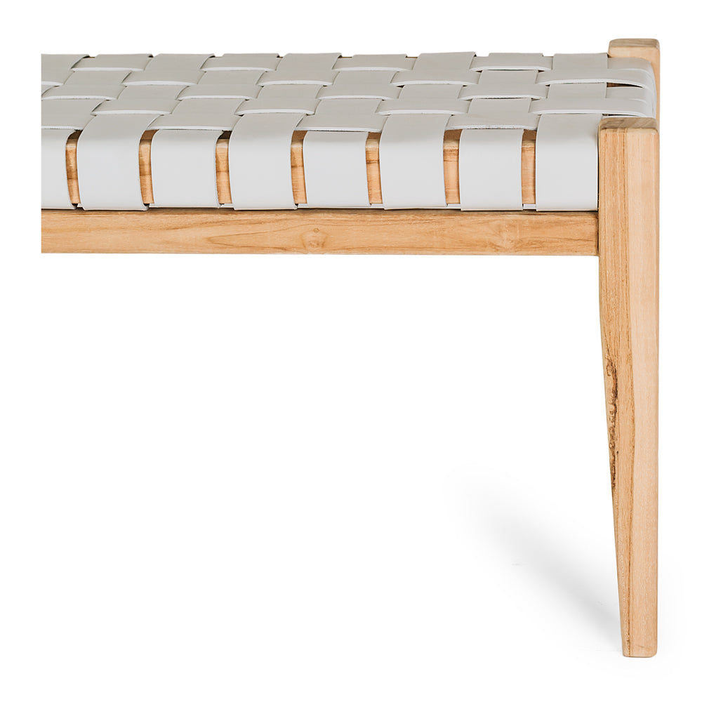 Indo Bench - Duck Egg Grey-FurniturebyDesign.