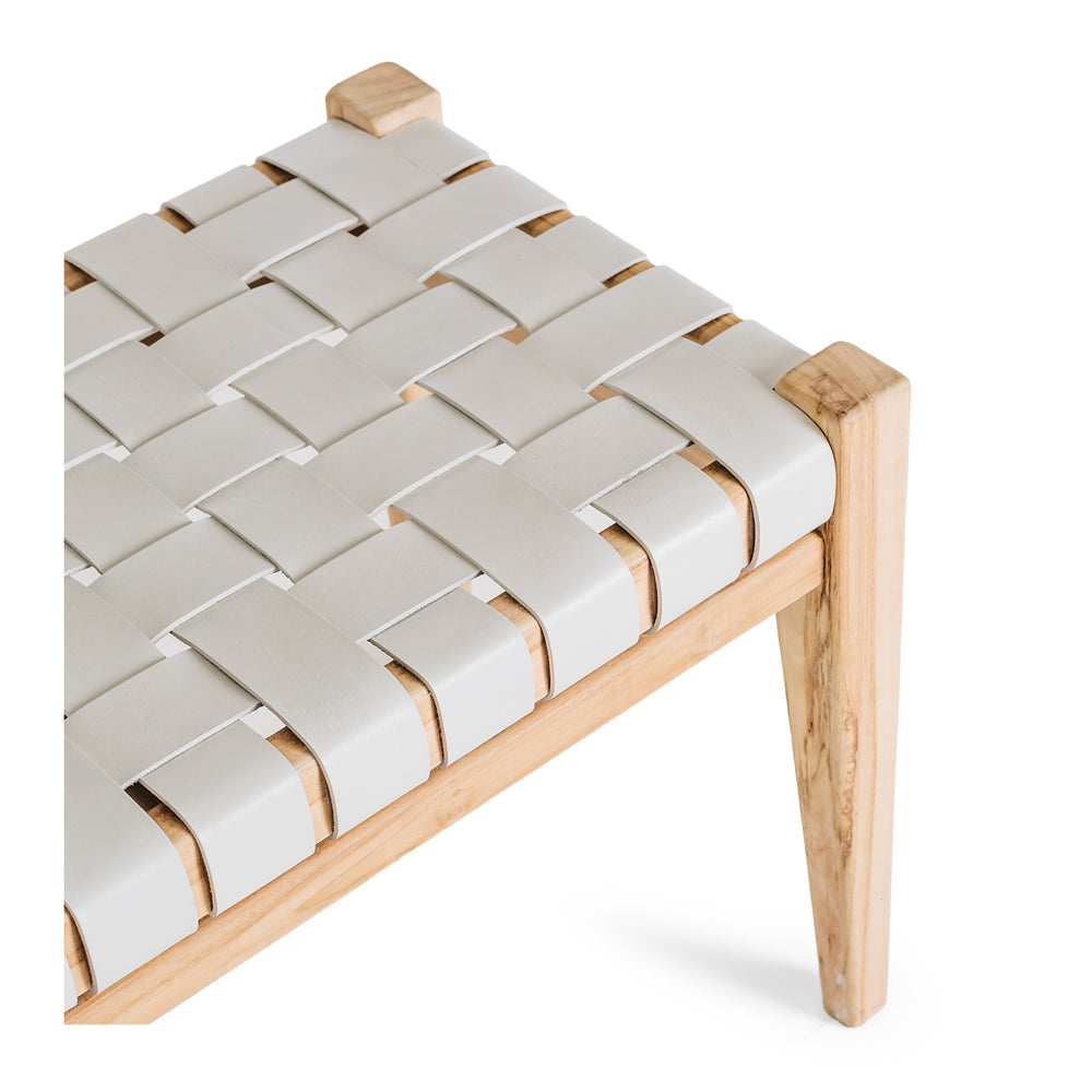 Indo Bench - Duck Egg Grey-FurniturebyDesign.