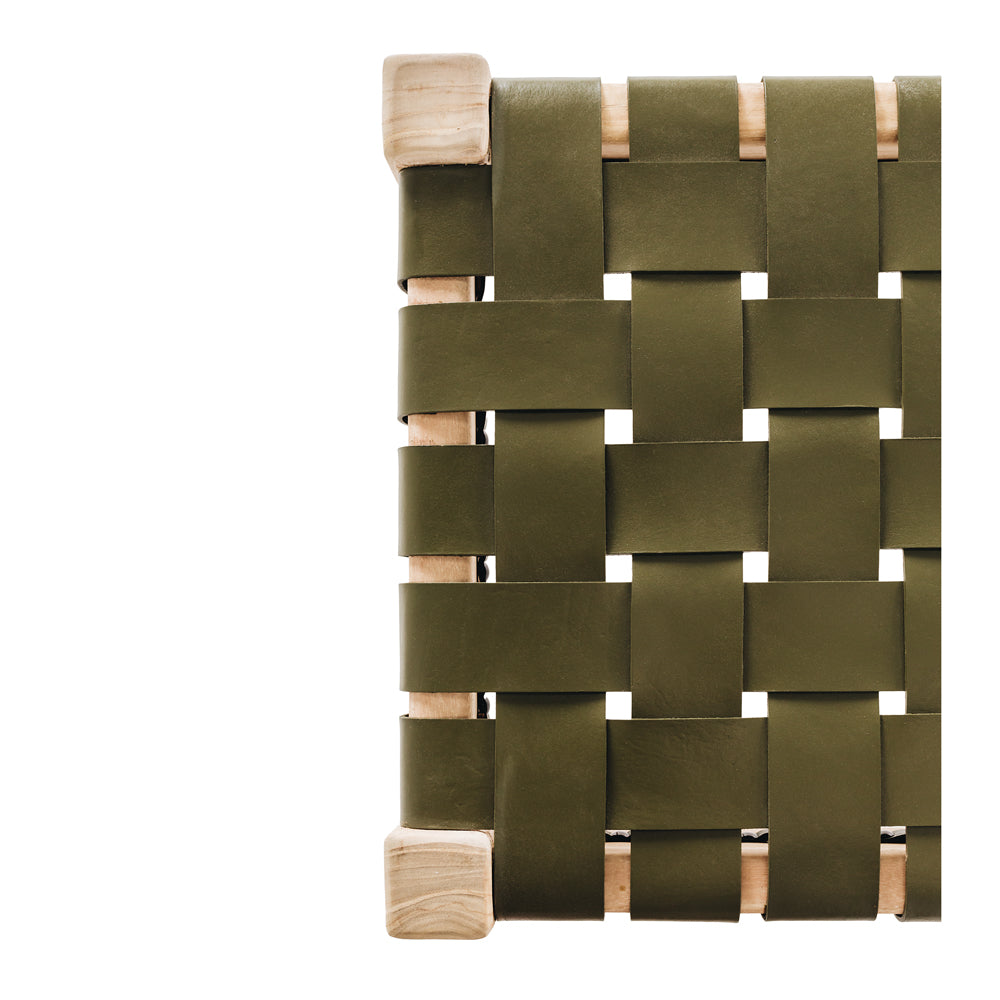 Indo Bench - Olive Green-FurniturebyDesign.