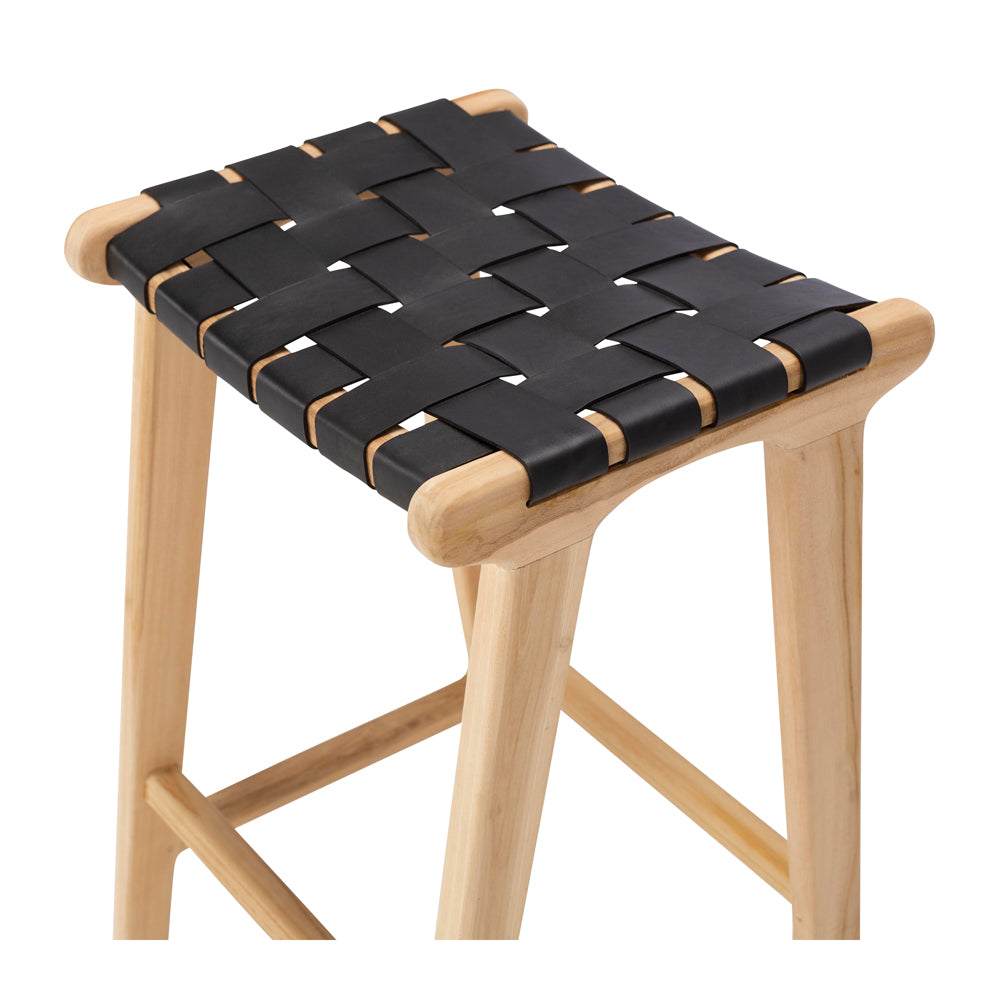 Indo Bar Stool - Black-FurniturebyDesign.