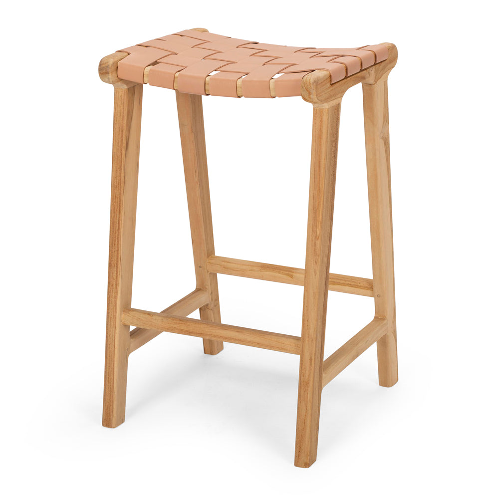 Indo Bar Stool - Plush Pink-FurniturebyDesign.