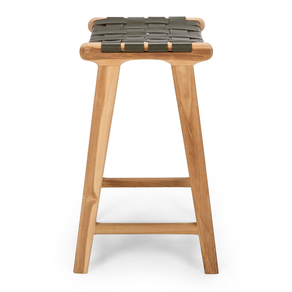 Indo Bar Stool - Olive Green-FurniturebyDesign.