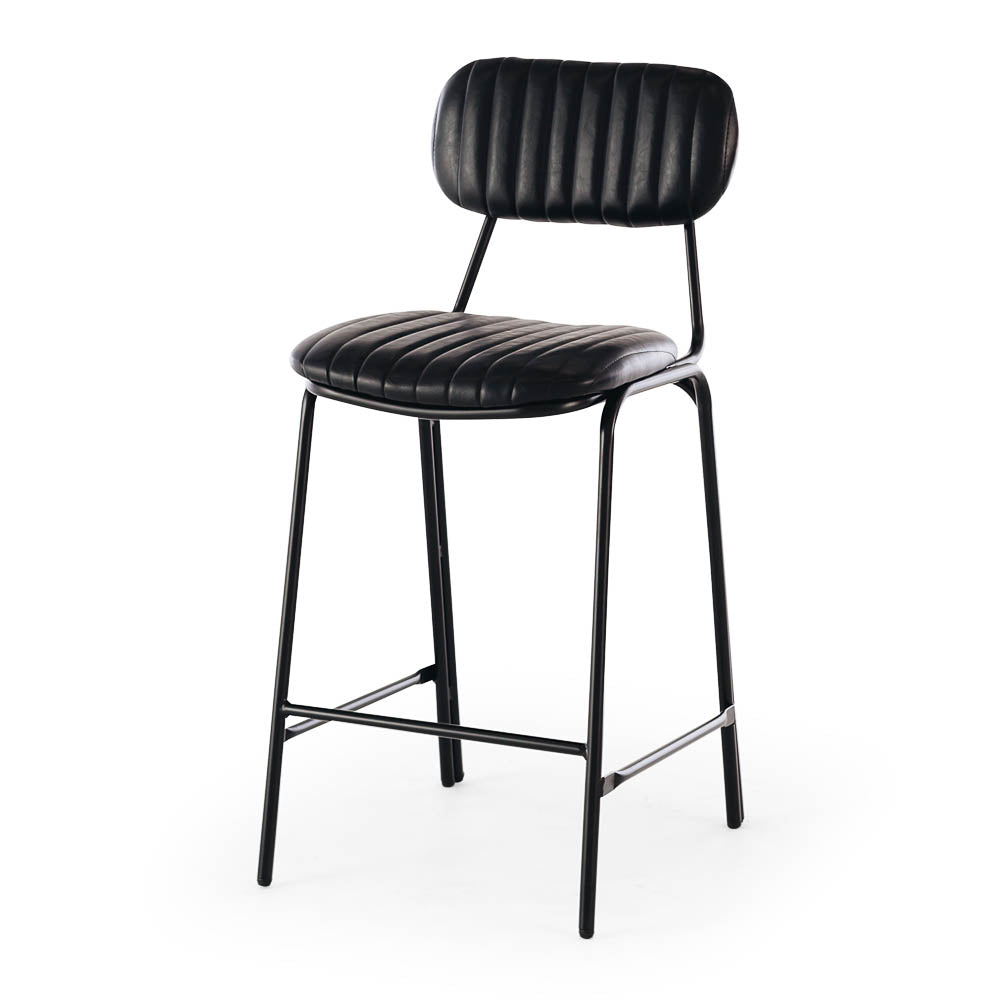 Datsun Barstool Vintage Black PU | Stylish & Durable