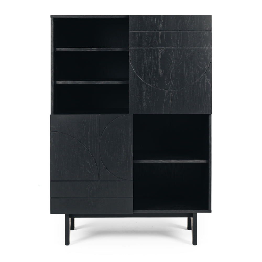 Black oak display cabinet - Furniture by Design