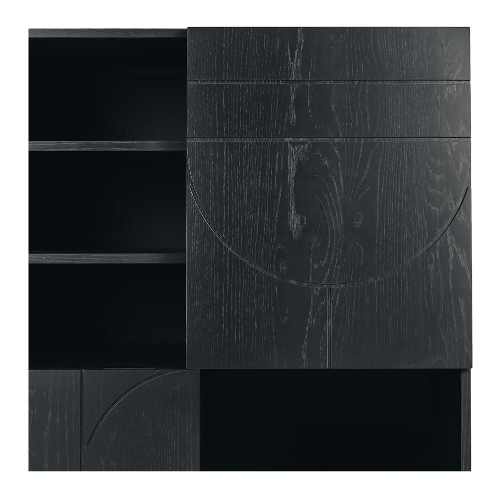 Black oak display cabinet - Furniture by Design