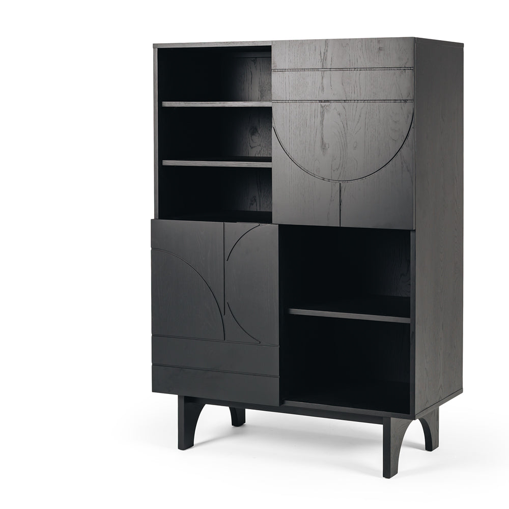 Black oak display cabinet - Furniture by Design