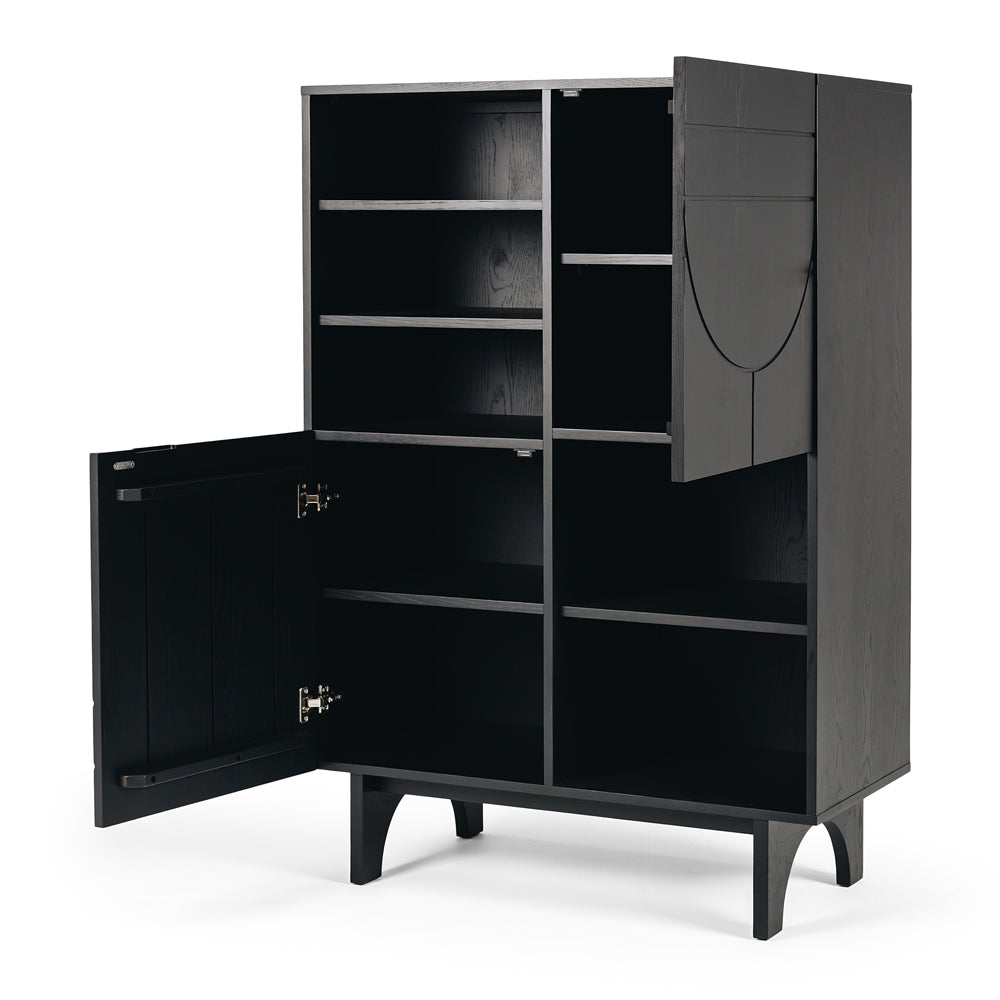 Black oak display cabinet - Furniture by Design
