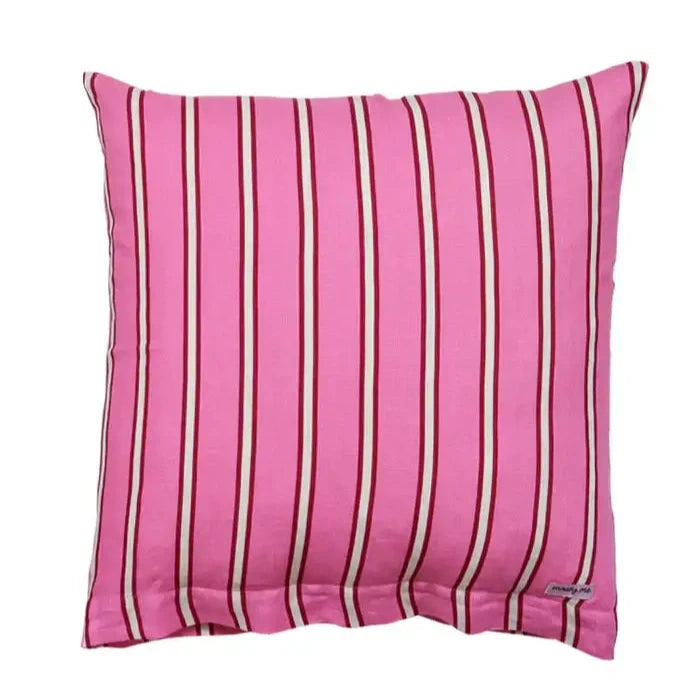 Raspberry Stripe Euro Pillowcase Set-FurniturebyDesign.