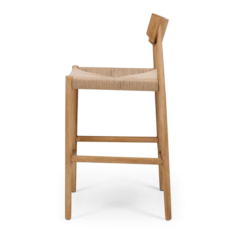 Ingrid Bar Stool-Natural Oak
