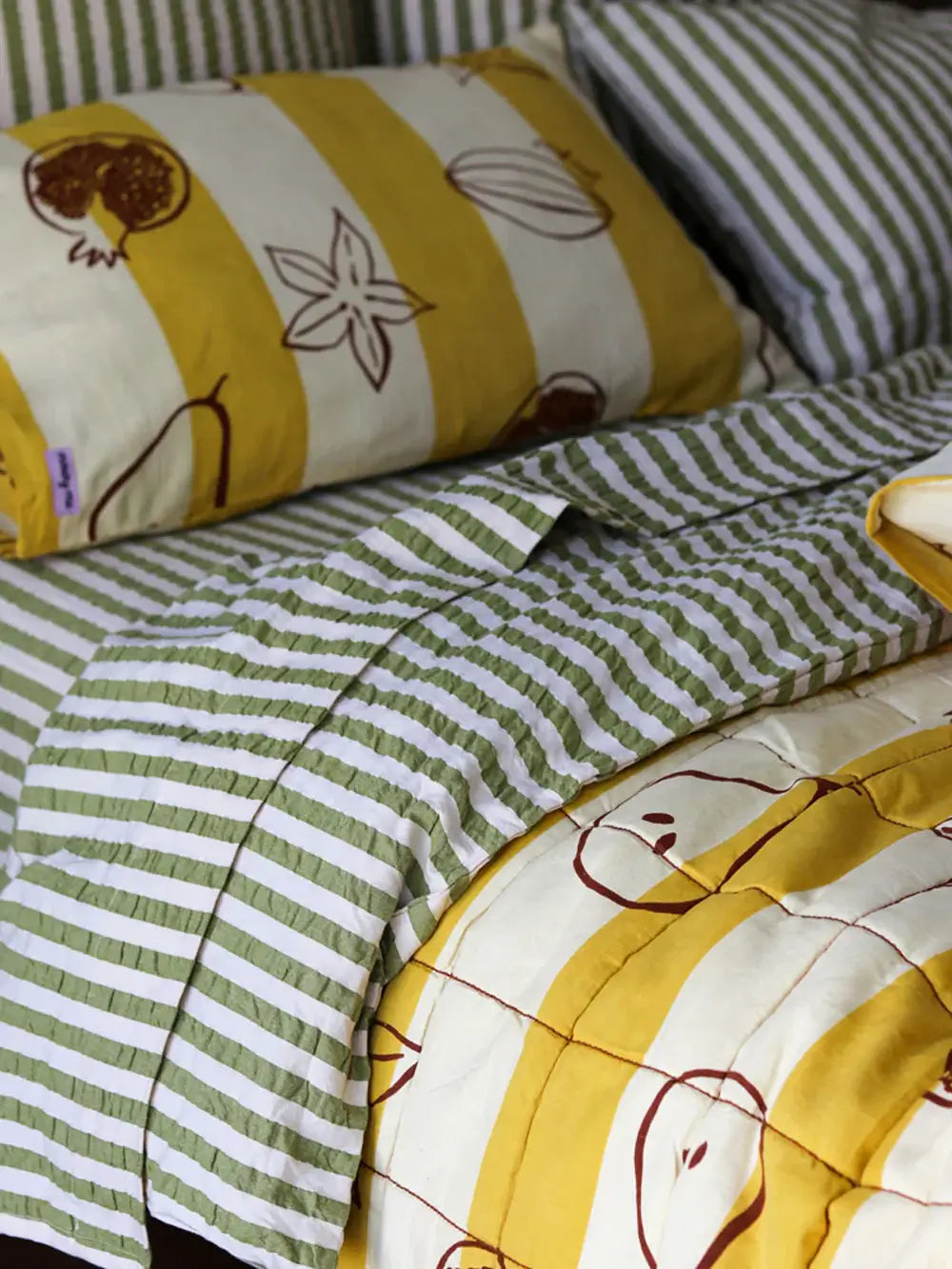 Seersucker Fitted Sheet-FurniturebyDesign.