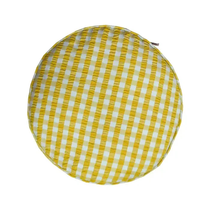Citrus Seersucker Cushion-FurniturebyDesign.