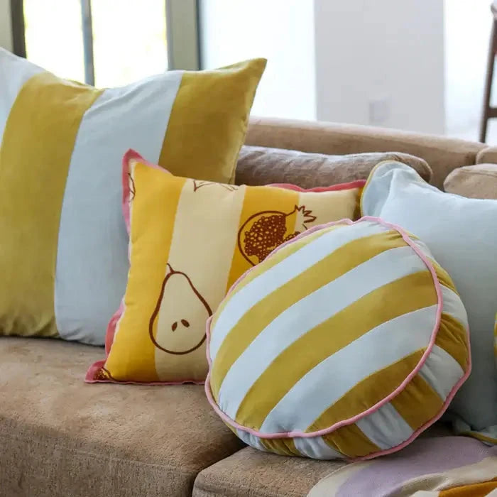 Velvet Stripe Cushion-FurniturebyDesign.