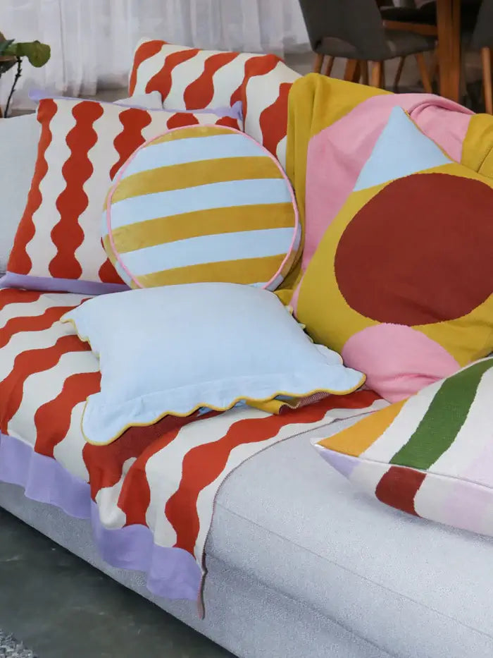 Velvet Stripe Cushion-FurniturebyDesign.