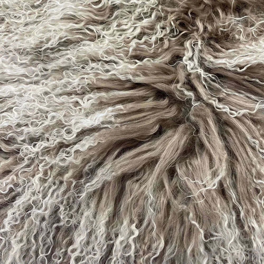 Tibetan Lambskin Rug - Fawn Tips-FurniturebyDesign.