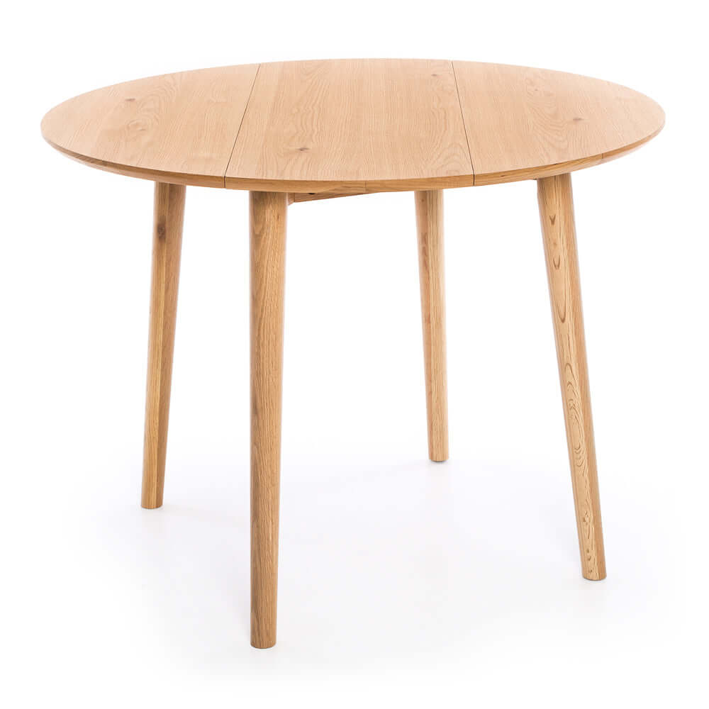 Nordik Round Drop-leaf Dining Table-FurniturebyDesign.