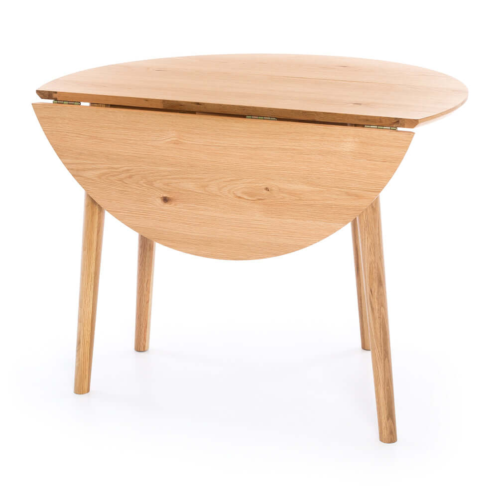 Nordik Round Drop-leaf Dining Table-FurniturebyDesign.