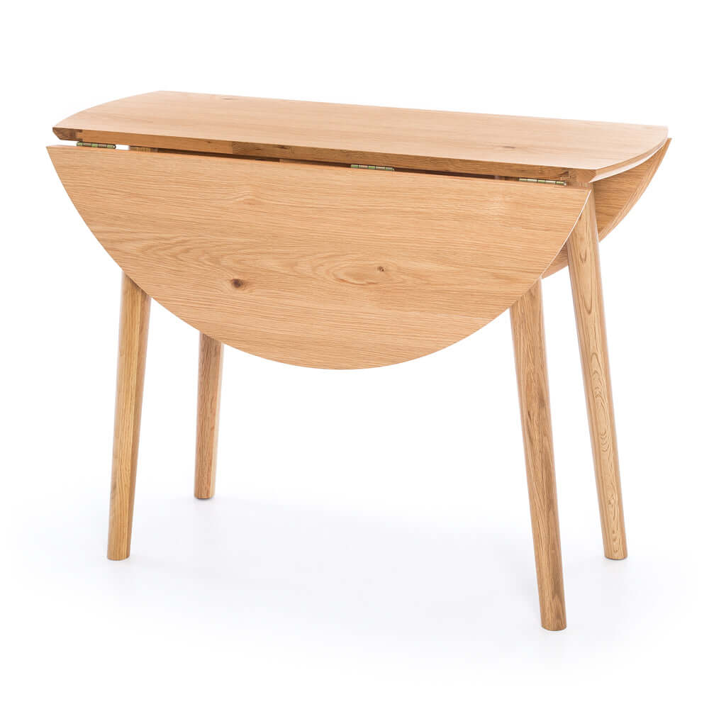 Nordik Round Drop-leaf Dining Table-FurniturebyDesign.