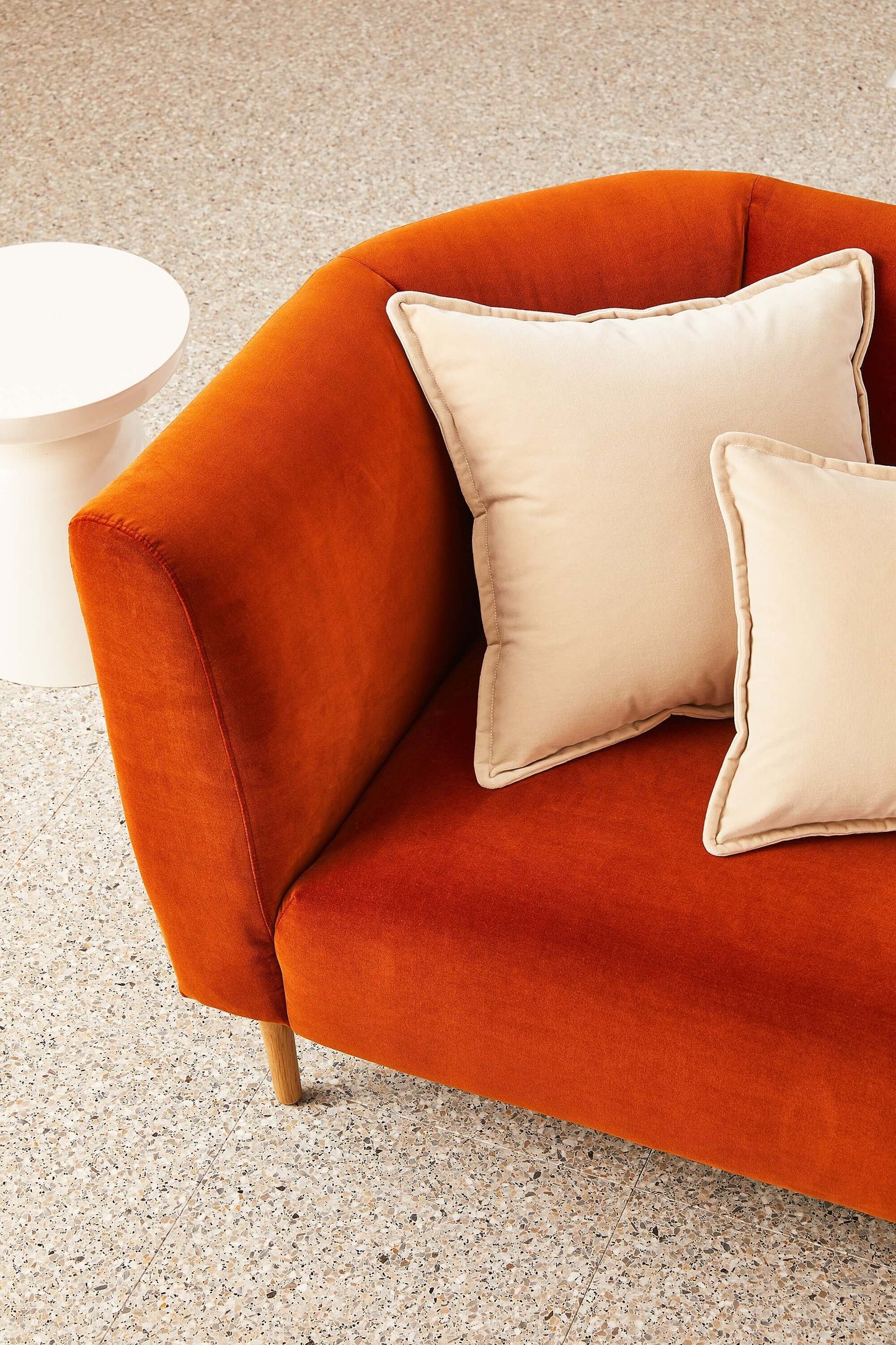 Essential Velvet - Champagne Fizz Cushion-FurniturebyDesign.