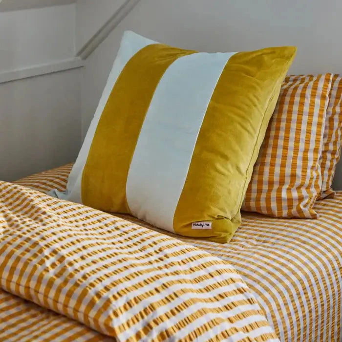 Velvet Stripe Euro Pillowcase-FurniturebyDesign.