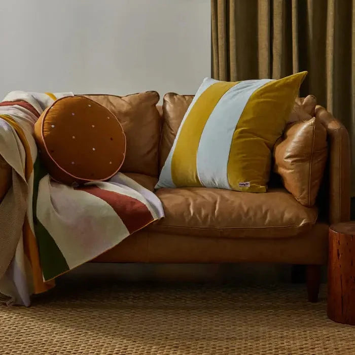 Velvet Stripe Euro Pillowcase-FurniturebyDesign.