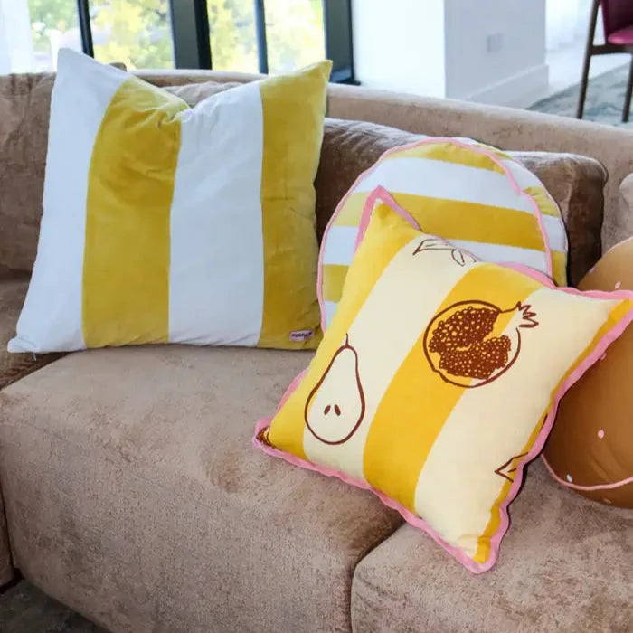 Velvet Stripe Euro Pillowcase-FurniturebyDesign.