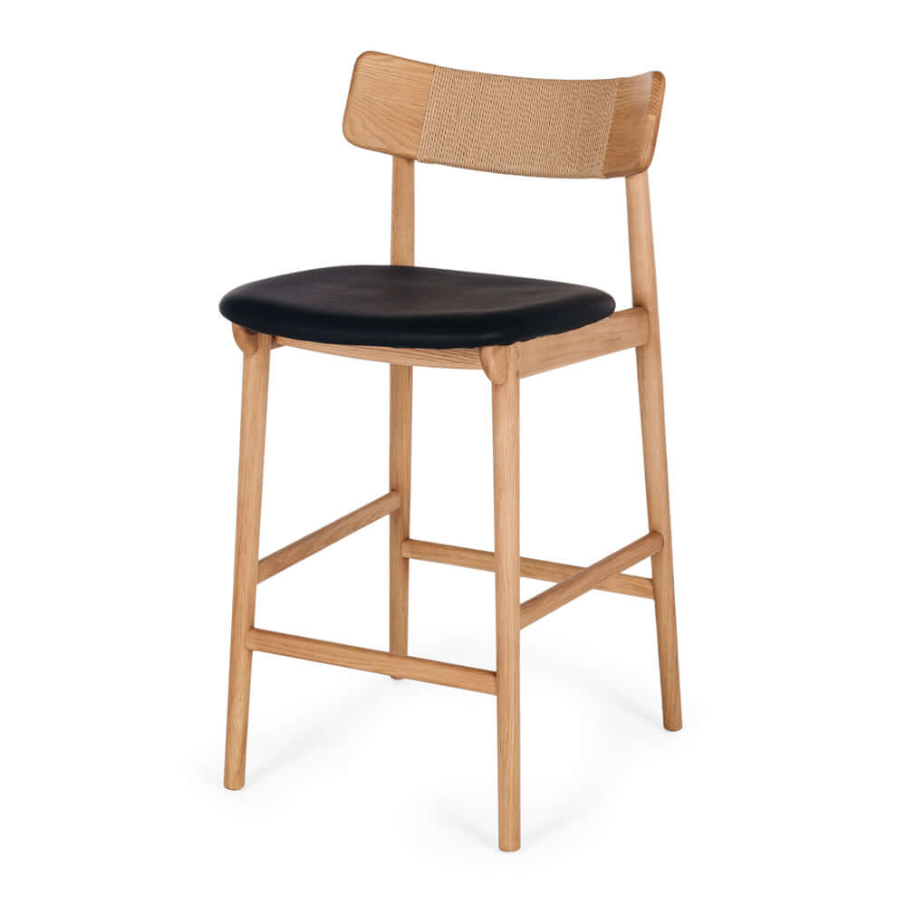 Niles High-back Bar Stool-FurniturebyDesign.