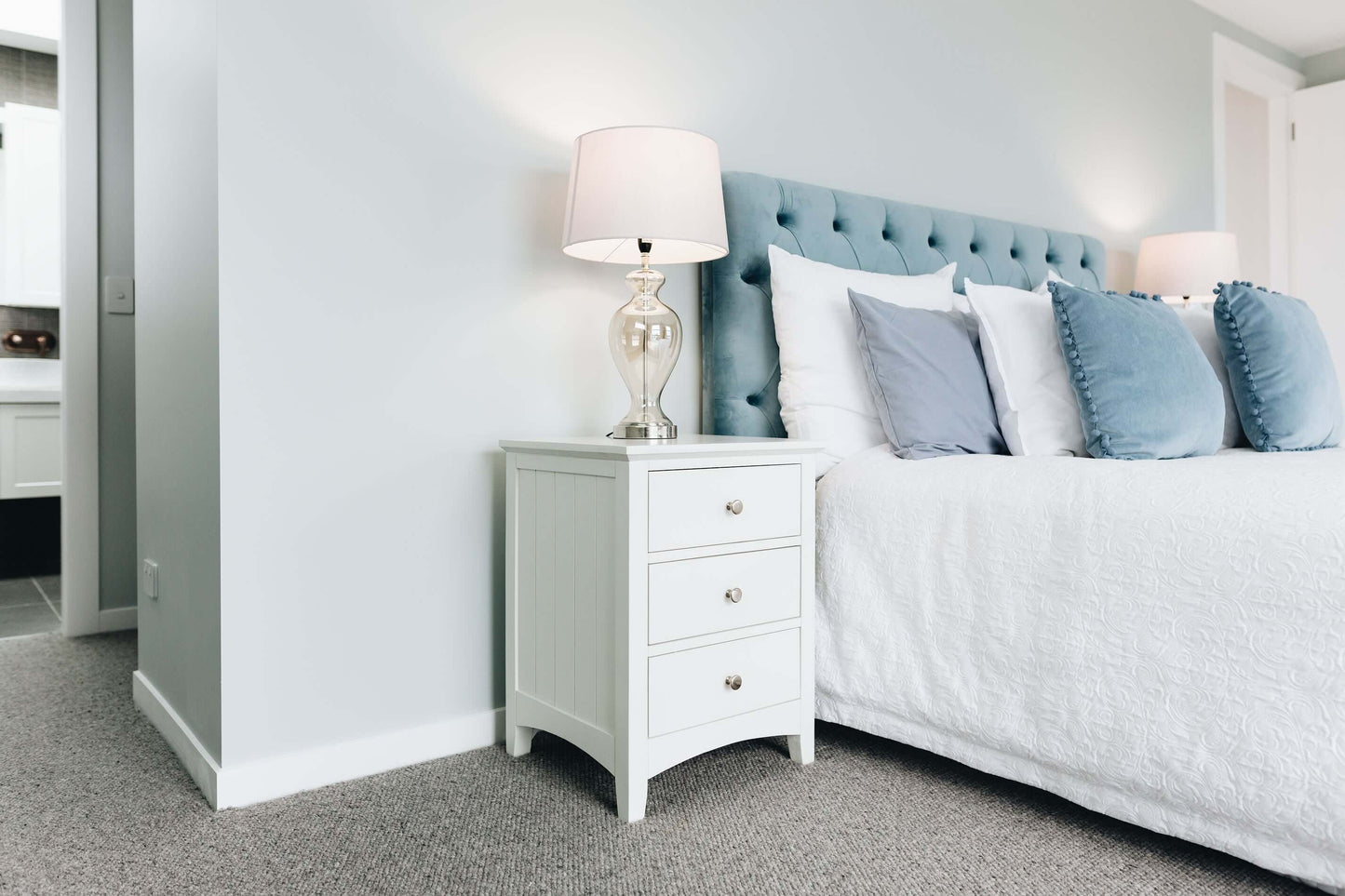 Jessica 3drw Bedside-FurniturebyDesign.