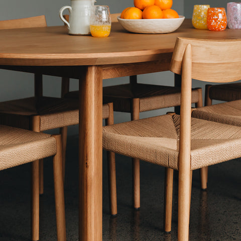 Oak Dining Chairs with Oak Table