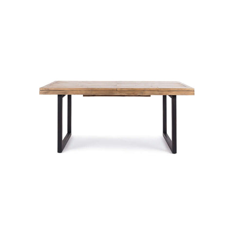 Woodenforge large extension dining table, angled view