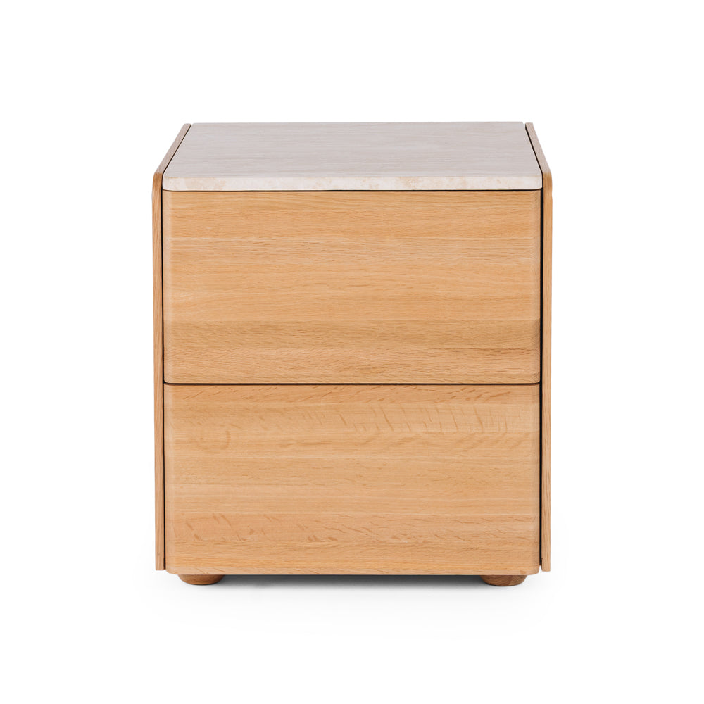 Cube Bedside Travertine Top