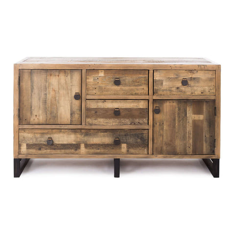 Woodenforge reclaimed timber sideboard, angled view