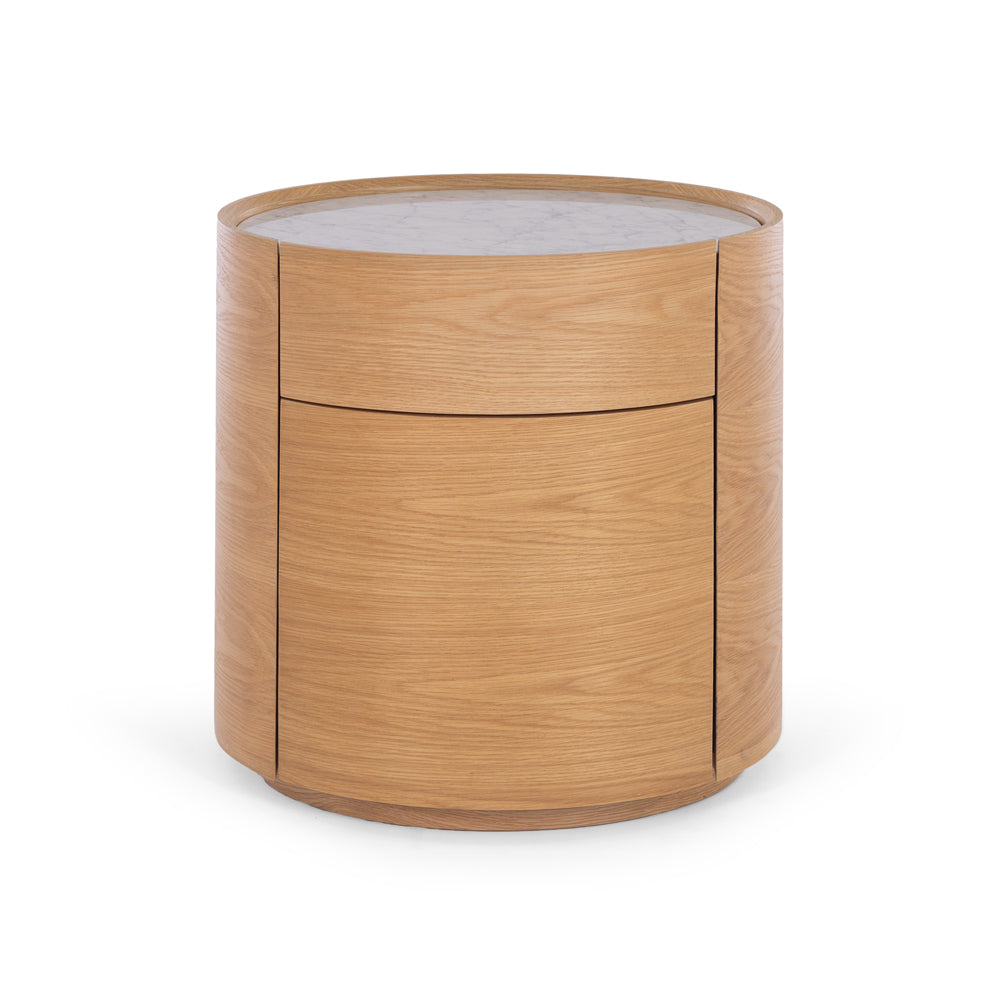 
                      
                        Muse Natural Oak Bedside Marble Top-FurniturebyDesign.
                      
                    