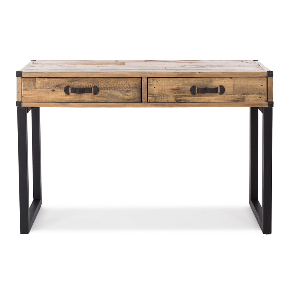 
                      
                        Woodenforge Hall Table crafted from eco-friendly reclaimed wood with metal legs, showcasing sustainable craftsmanship.
                      
                    