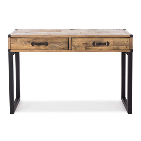 Woodenforge reclaimed timber hall table, angled view