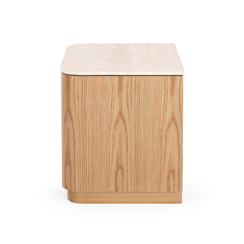 
                      
                        Stash 1 Drawer Bedside - Travertine Top
                      
                    