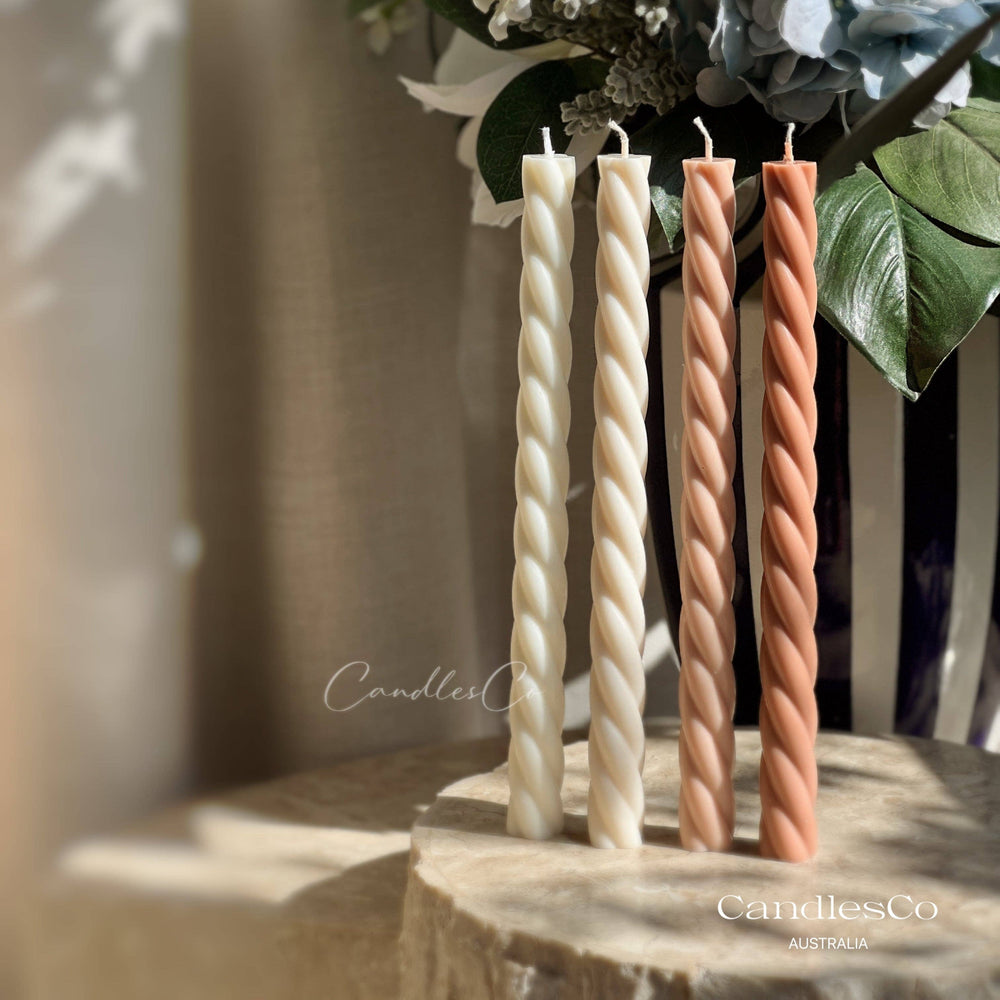 
                      
                        Twisted Narrow Pillar Candle - Peach / Unscented
                      
                    
