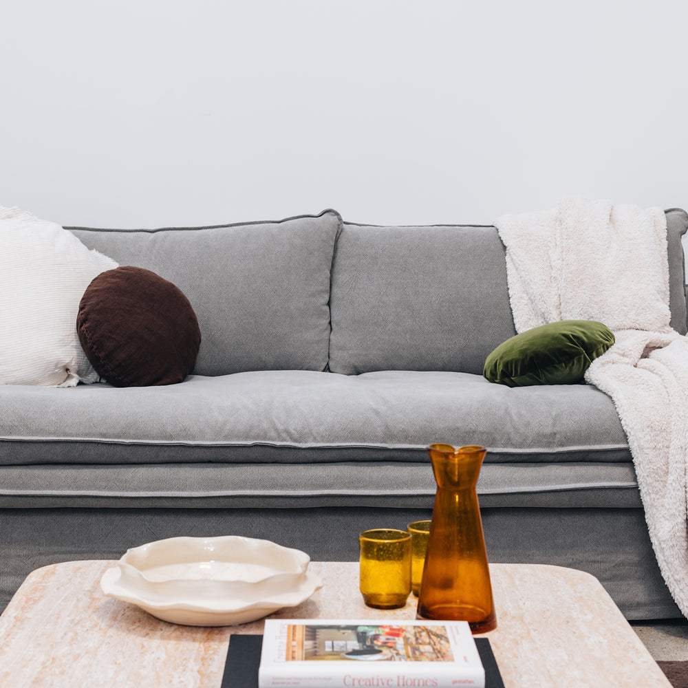 
                      
                        Hamilton Slipcover 3 Seater Sofa (Cement)
                      
                    