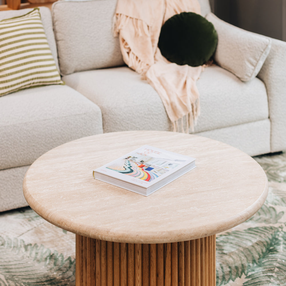 
                      
                        Rho Travertine Coffee Table
                      
                    