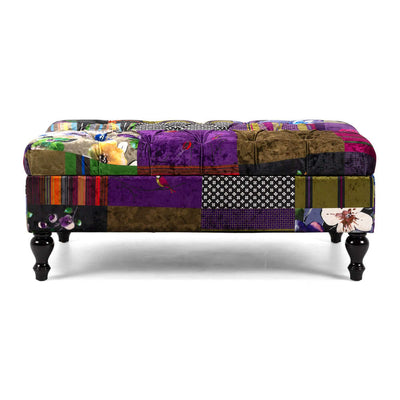 Patchwork Storage Ottoman-FurniturebyDesign.