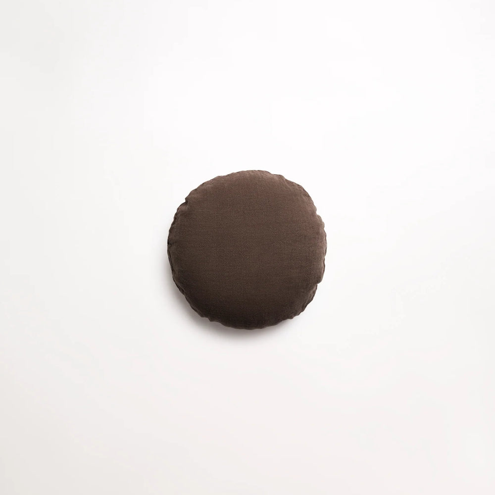 Junior Linen - Chocolate Cushion