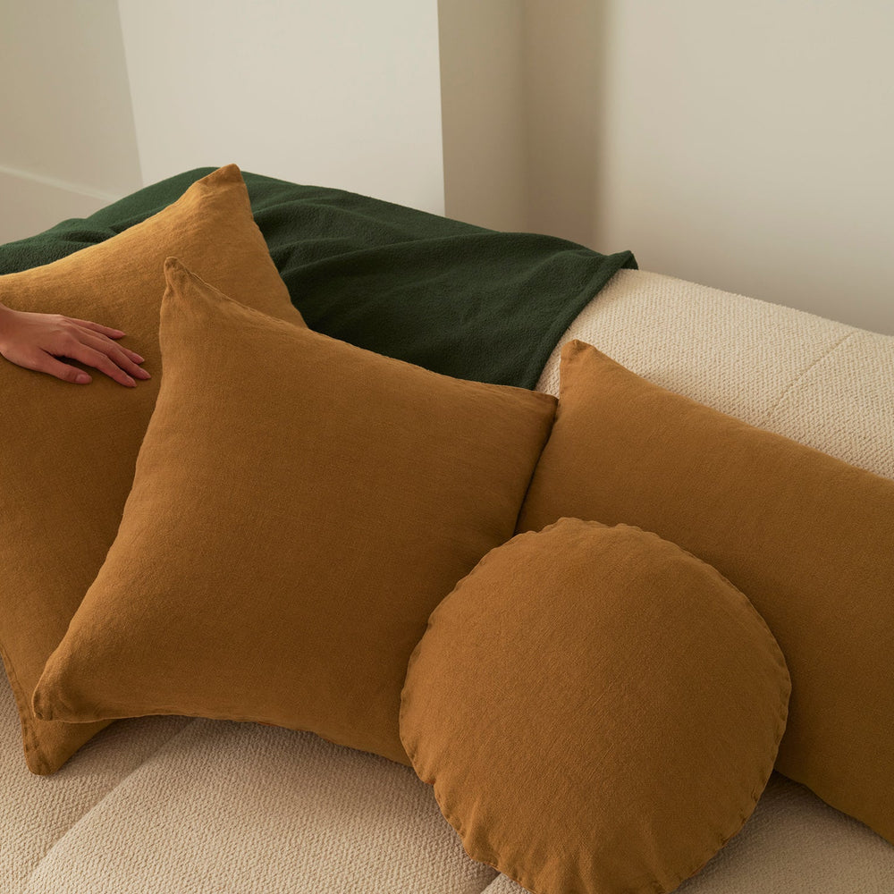 
                      
                        Essential Linen - Ochre Cushion
                      
                    