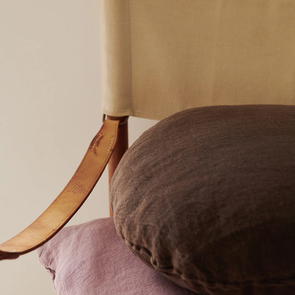 Junior Linen - Chocolate Cushion