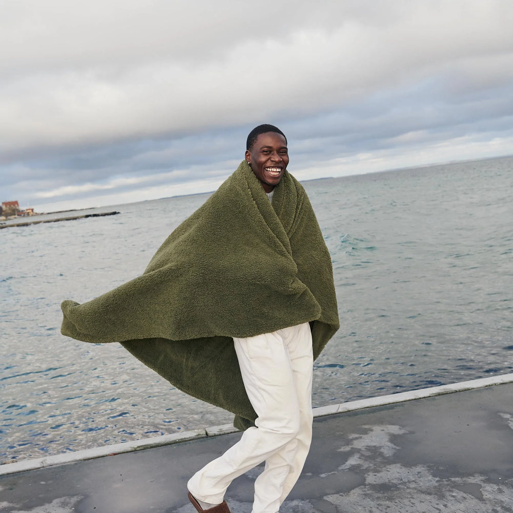
                      
                        Faux Fur Throw Blanket - Olive
                      
                    