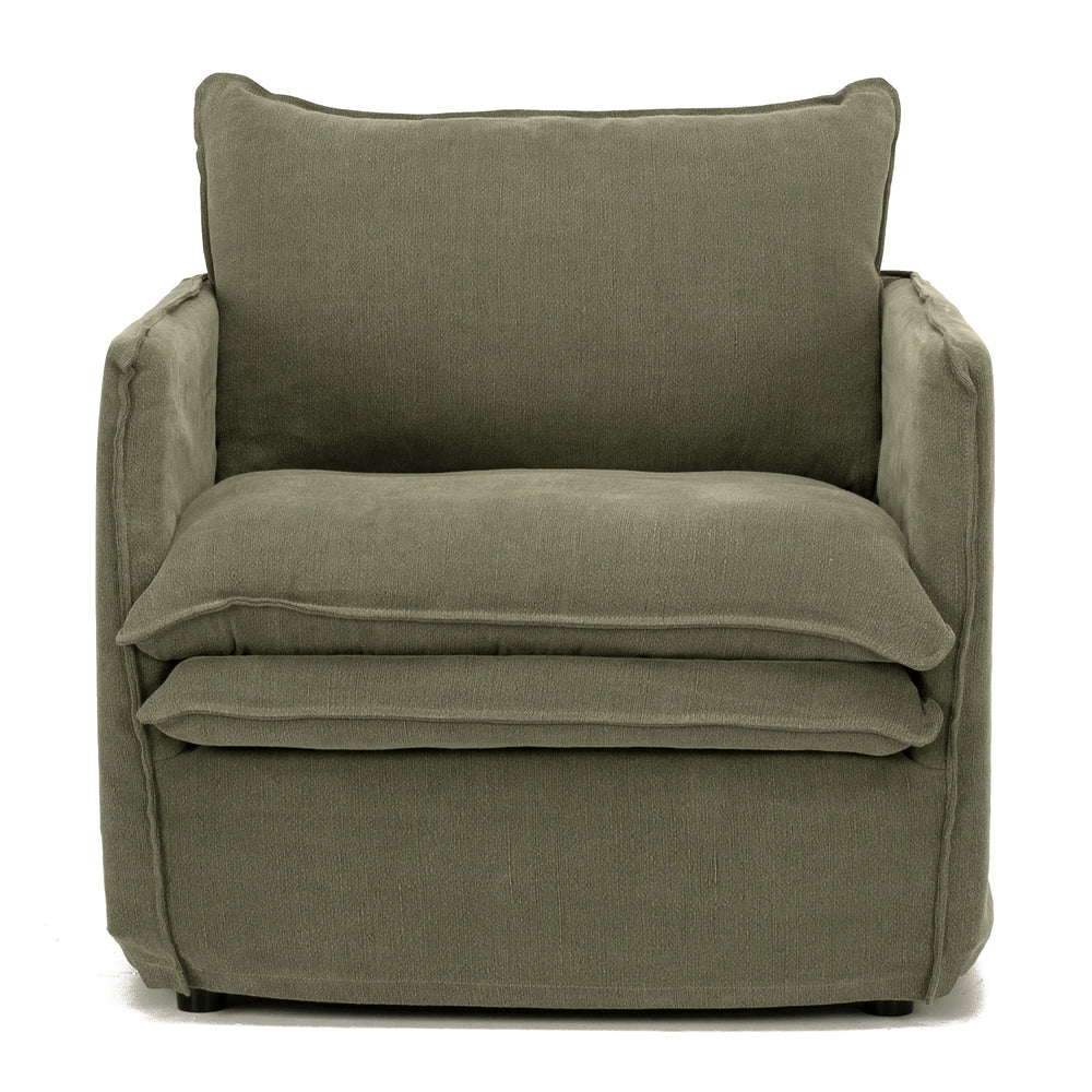 Hamilton Slipcover Armchair (Khaki)