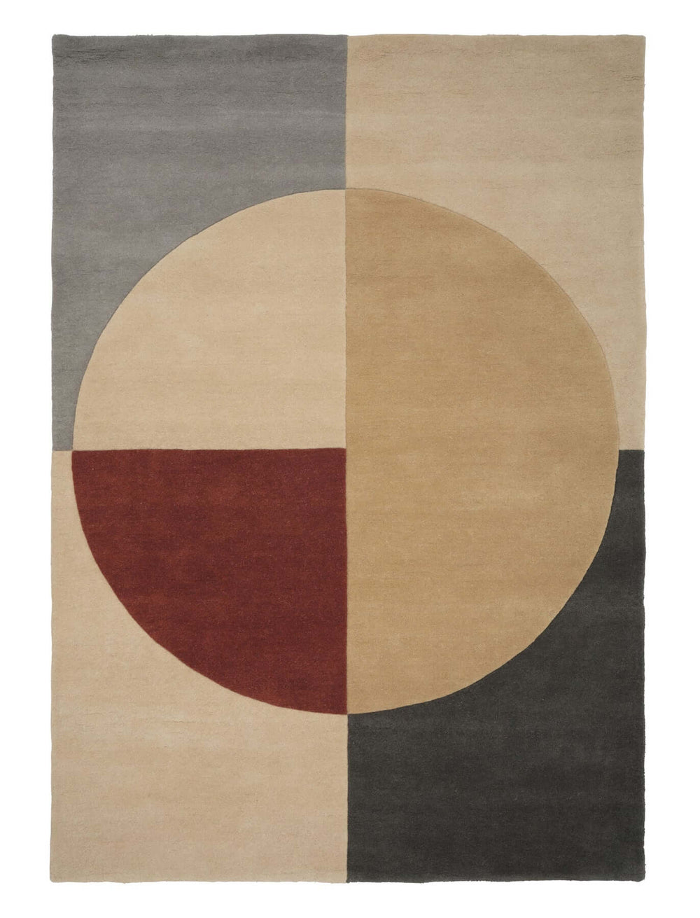 Radiality Rug by Linie Design, featuring geometric patterns with Nordic minimalism, showcasing quality Danish craftsmanship.