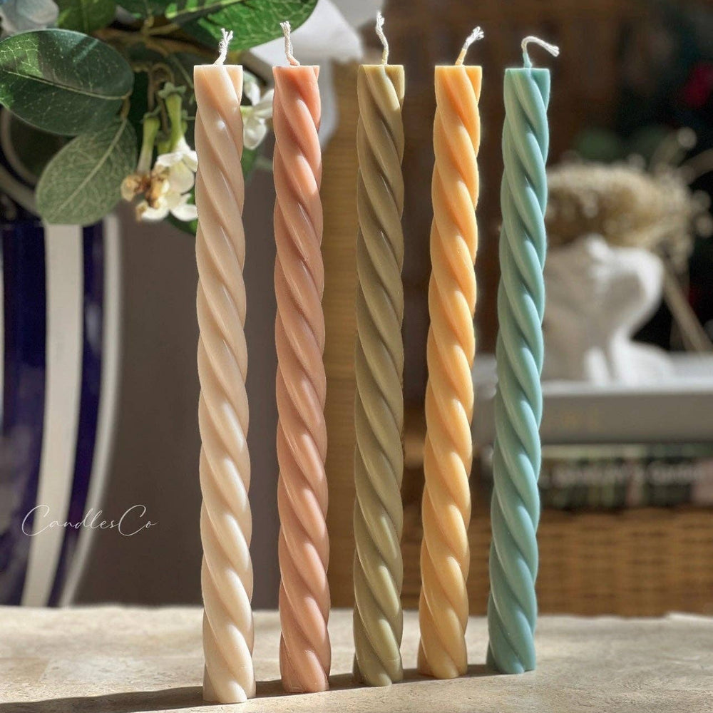 
                      
                        Twisted Narrow Pillar Candle - Peach / Unscented
                      
                    